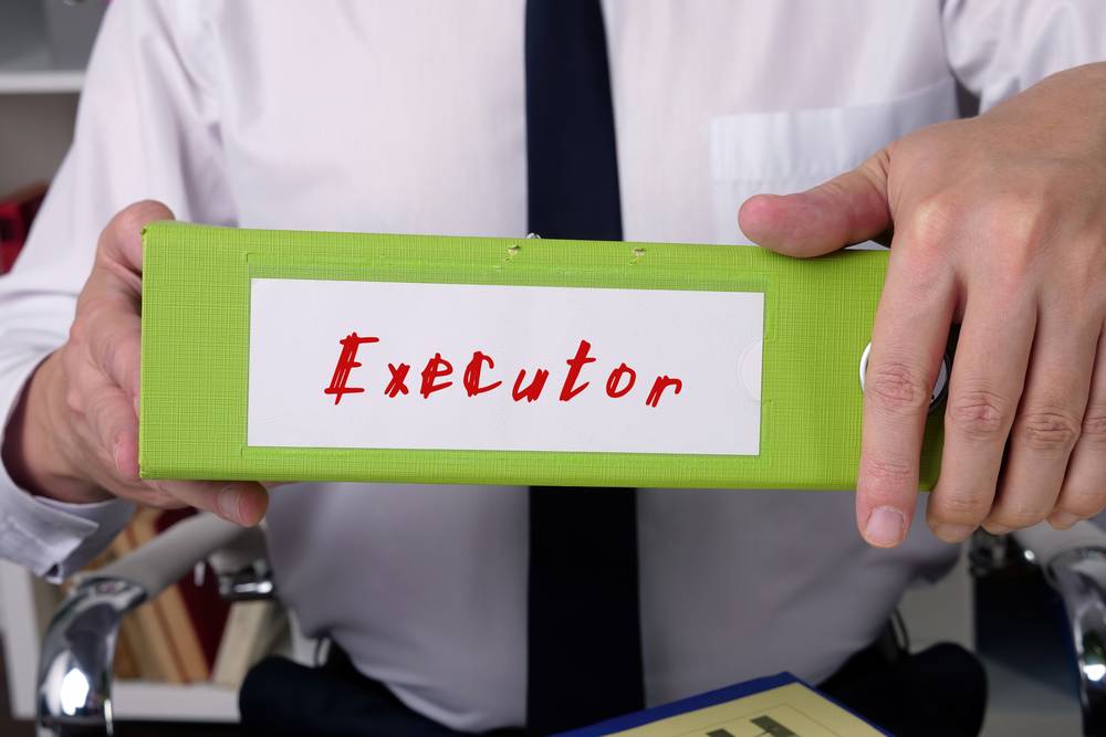 Business concept meaning Executor with phrase on the sheet. 